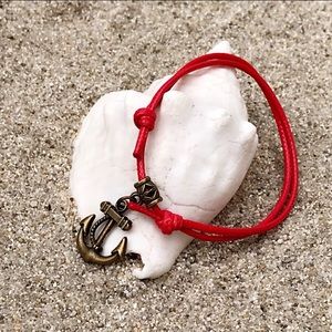 “Wrecked” Nylon Anklet | Red